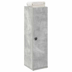 Móvel p/ casa banho c/ suporte rolos 20,5x22x72cm cinza cimento