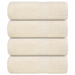 Toalhas de bidé frogn 4 pcs 30x50 cm 360 g/m² creme