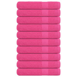 Toalhas de sauna frogn 10 pcs 80x200 cm 360 g/m² rosa