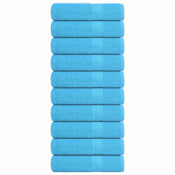 Toalhas de banho frogn 10 pcs 100x150cm 360 g/m² turquesa