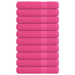 Toalhas frogn 10 pcs 100x200 cm 360 g/m² rosa
