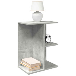 Mesas cabeceira 2 pcs 46,5x29x61cm deriv. madeira cinza cimento