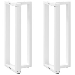 Pés de mesa de bar em forma de t, 2 peças, branco, 50x35x(100-101) cm, aço