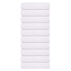 Toalhas de banho frogn 10 pcs 100x150 cm 360 g/m² branco