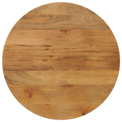 Tampo de mesa redondo ø70x3,8cm madeira de mangueira maciça