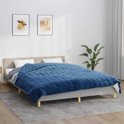 Manta pesada 13 kg 200x225 cm tecido azul