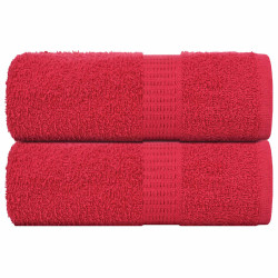 Toalhas de bidé frogn 2 pcs 30x50 cm 360 g/m² vermelho