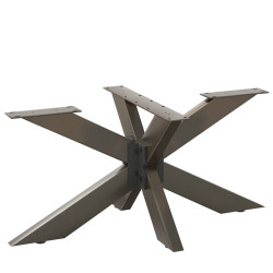 Pé de mesa de centro em formato de aranha, preto, 98x58x(42-43) cm, aço