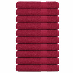 Toalhas frogn 10 pcs 100x200 cm 360 g/m² bordéus