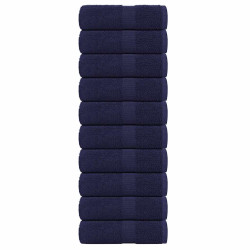 Toalhas hóspedes frogn 10pcs azul marinho 30x50cm 360 g/m²