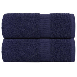 Toalhas de rosto frogn 2 peças azul-marinho 30x30 cm 360 g/m²
