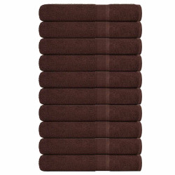 Toalhas de sauna frogn 10 pcs 80x200 cm 360 g/m² castanho