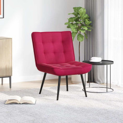 Cadeira de relaxamento 64x74x84 cm veludo vermelho bordeaux