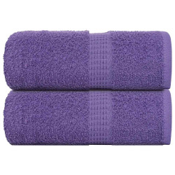 Toalhas de mãos frogn 2 pcs 30x30 cm 360 g/m² roxo