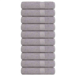 Toalhas de mãos frogn 10 pcs 50x100 cm 360 g/m² cinzento