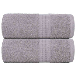 Toalhas de rosto frogn 2 peças cinza 30x30 cm 360 g/m²