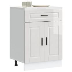 Armário base cozinha porto derivados madeira branco brilhante