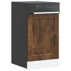 Painel máquina lavar louça porto carvalho fumado 45x1,5x57 cm