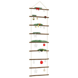 Decoração de parede em forma de escada 50x150 cm ramo natural