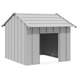 Casota para cães com telhado 85x107x81 cm aço galvanizado
