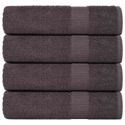 Toalhas de banho frogn 4 pcs 70x140 cm 360 g/m² antracite