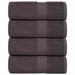 Toalhas de bidé frogn 4 pcs 30x50 cm 360 g/m² antracite
