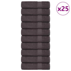 Toalhas de banho frogn 25 pcs 100x150cm 360 g/m² antracite