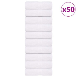 Toalhas de rosto frogn 50 unidades branco 30x30 cm 360 g/m²