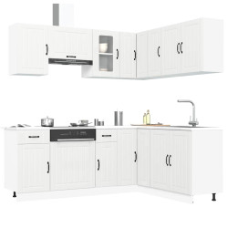 11 Peças armário de cozinha conjunto kalmar branca