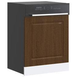 Painel máquina lavar louça kalmar 60x1,5x57cm carvalho castanho