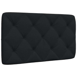 Almofadão de cabeceira 80 cm tecido preto