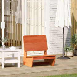 Cadeira de jardim 60x64x70,5 cm pinho maciço castanho-mel