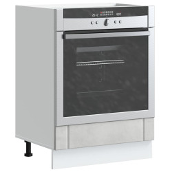 Armário forno lucca derivados de madeira cinzento cimento