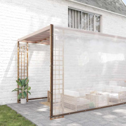 Encerado transparente com ilhós 10x12 m polietileno