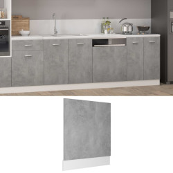Painel máquina lavar louça “lyon” derivados de madeira cinzento