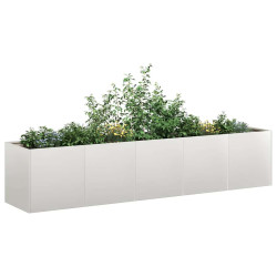 Plantador 200x40x40 cm aço inoxidável