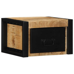 Mesa de cabeceira 40x35x25 cm madeira maciça manga áspera