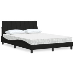 Cama com colchão hanko 120x200 cm tecido preto
