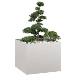 Plantador 100x100x80 cm aço inoxidável