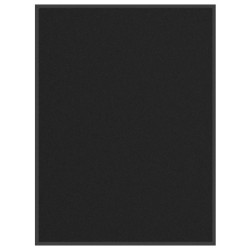 Tapete de porta 80x120 cm preto