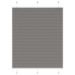 Antracite plissada cega 110x150 cm largura tecido 109,4 cm