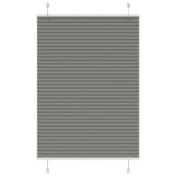 Antracite plissada cega 85x150 cm largura tecido 84,4 cm