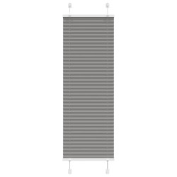 Antracite plissada cega 50x150 cm largura tecido 49,4 cm