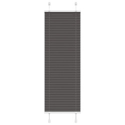 Preto plissada cega 45x150 cm largura tecido 44,4 cm poliéster