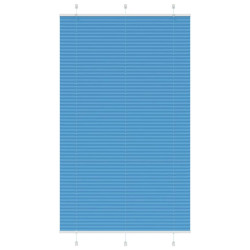 Plissado cego azul 120x200 cm largura tecido 119,4 cm poliéster