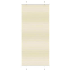 Creme plissada cega 85x200 cm largura tecido 84,4 cm poliéster