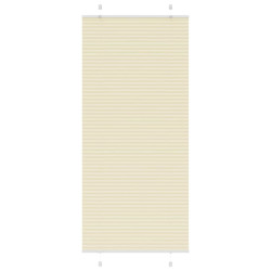 Creme plissada cega 95x200 cm largura tecido 94,4 cm poliéster