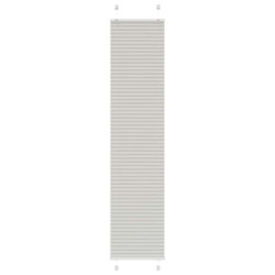 Cinzento luz plissada cega 40x200 cm largura tecido 39,4 cm