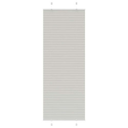 Cinzento luz plissada cega 75x200 cm largura tecido 74,4 cm