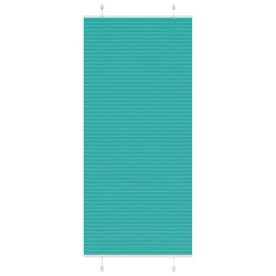 Gasolina verde plissada cega 95x200 cm largura tecido 94,4 cm